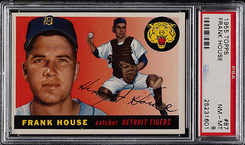 1955 Topps #87 Frank House PSA NM-MT 8