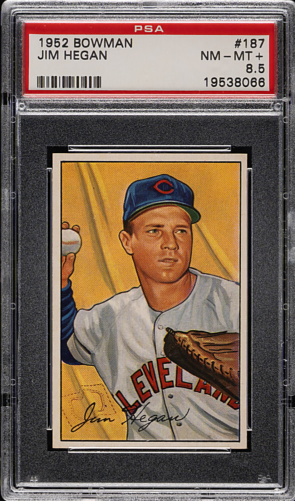1952 Bowman #187 Jim Hegan PSA NM-MT+ 8.5