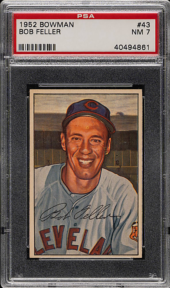 1952 Bowman #43 Bob Feller PSA NM 7