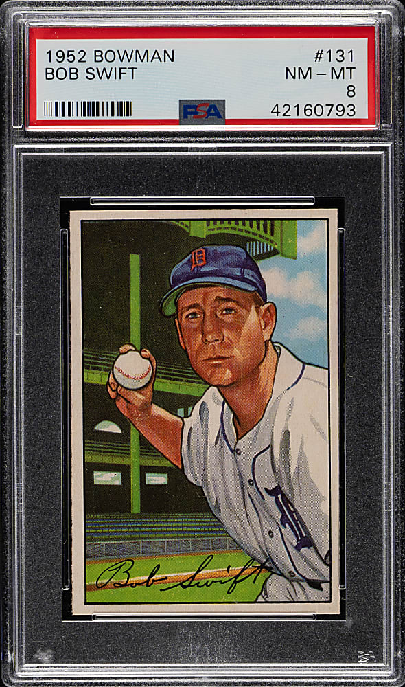 1952 Bowman #131 Bob Swift PSA NM-MT 8