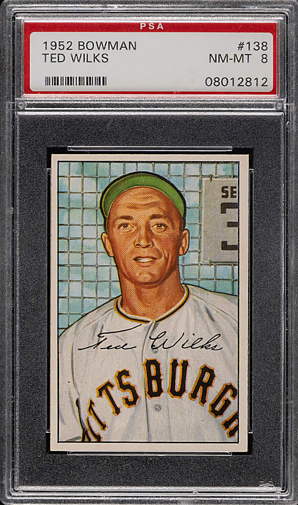 1952 Bowman #138 Ted Wilks PSA NM-MT 8