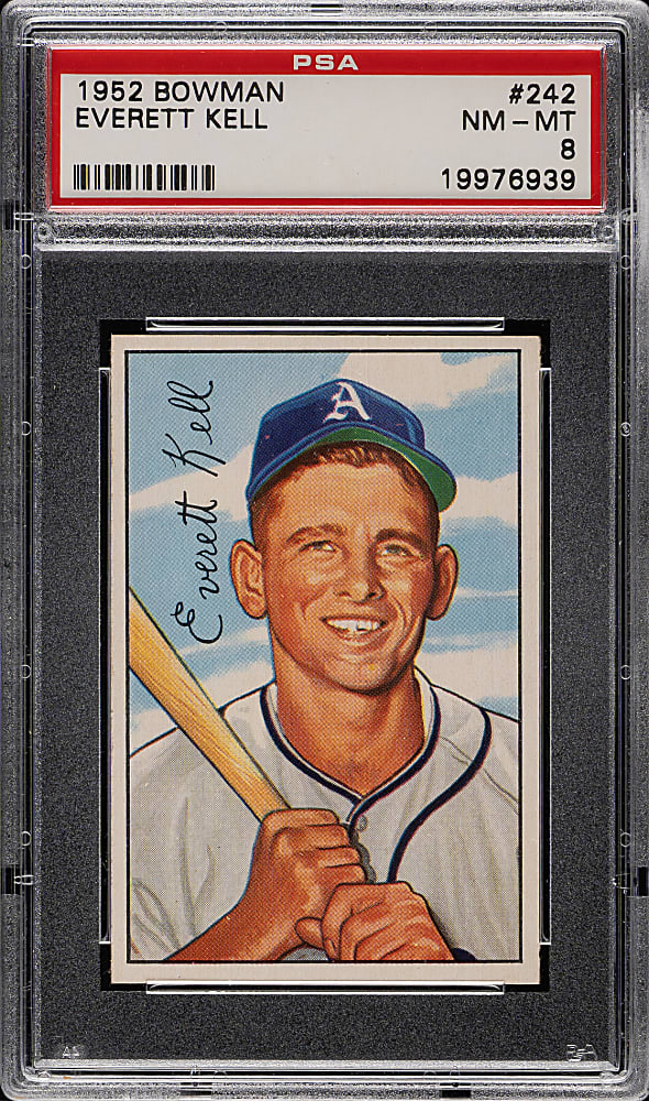 1952 Bowman #242 Everett Kell PSA NM-MT 8