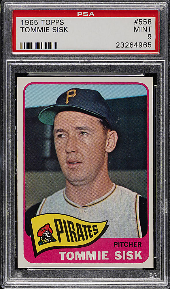 1965 Topps #558 Tommie Sisk PSA MINT 9