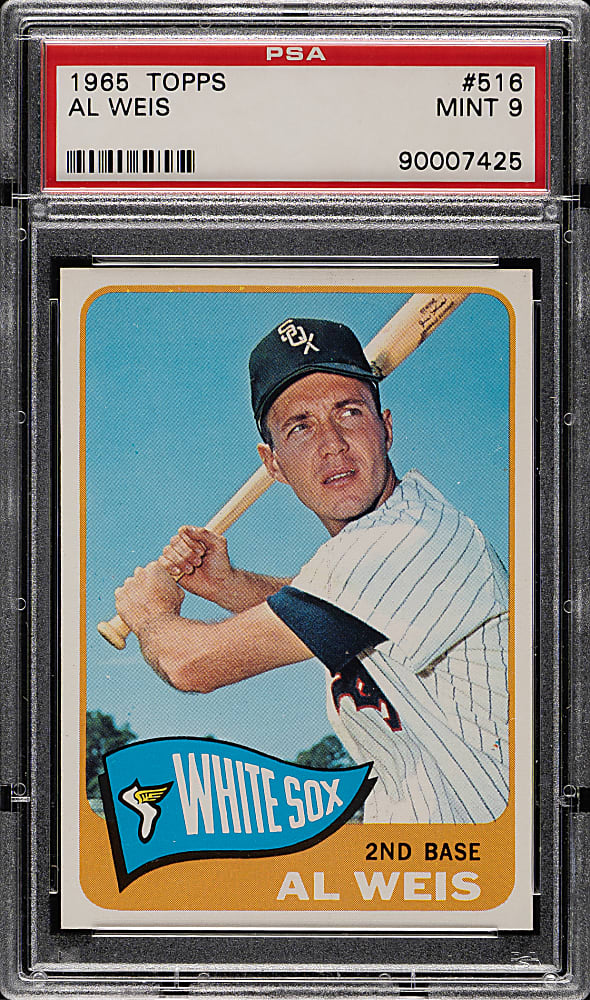 1965 Topps #516 Al Weis PSA MINT 9