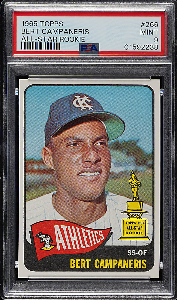 1965 Topps #266 Bert Campaneris All-Star PSA MINT 9