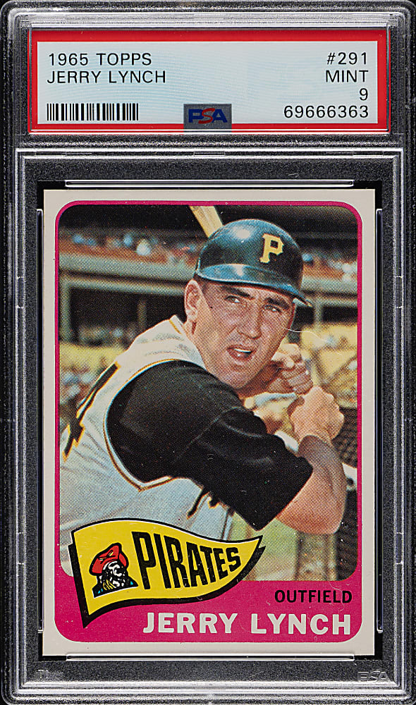 1965 Topps #291 Jerry Lynch PSA MINT 9
