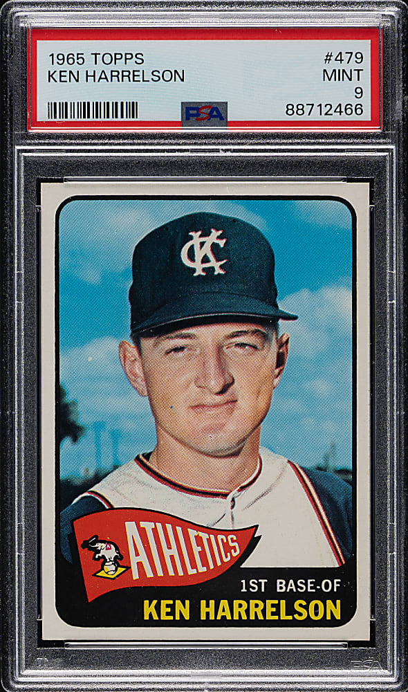 1965 Topps #479 Ken Harrelson PSA MINT 9