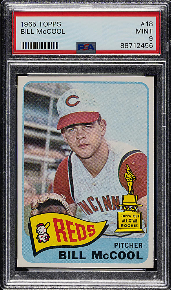 1965 Topps #18 Bill McCool PSA MINT 9