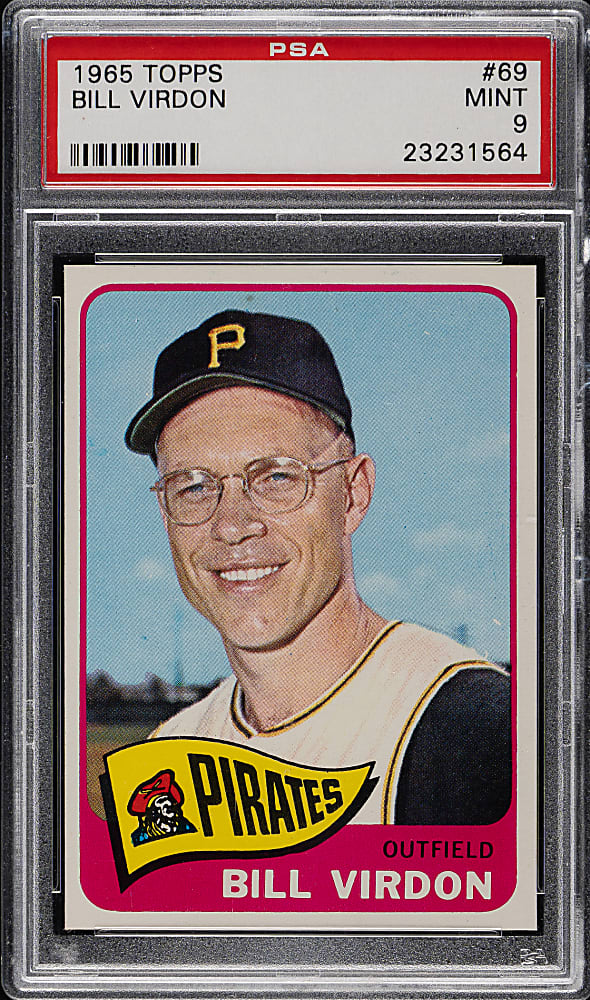 1965 Topps #69 Bill Virdon PSA MINT 9