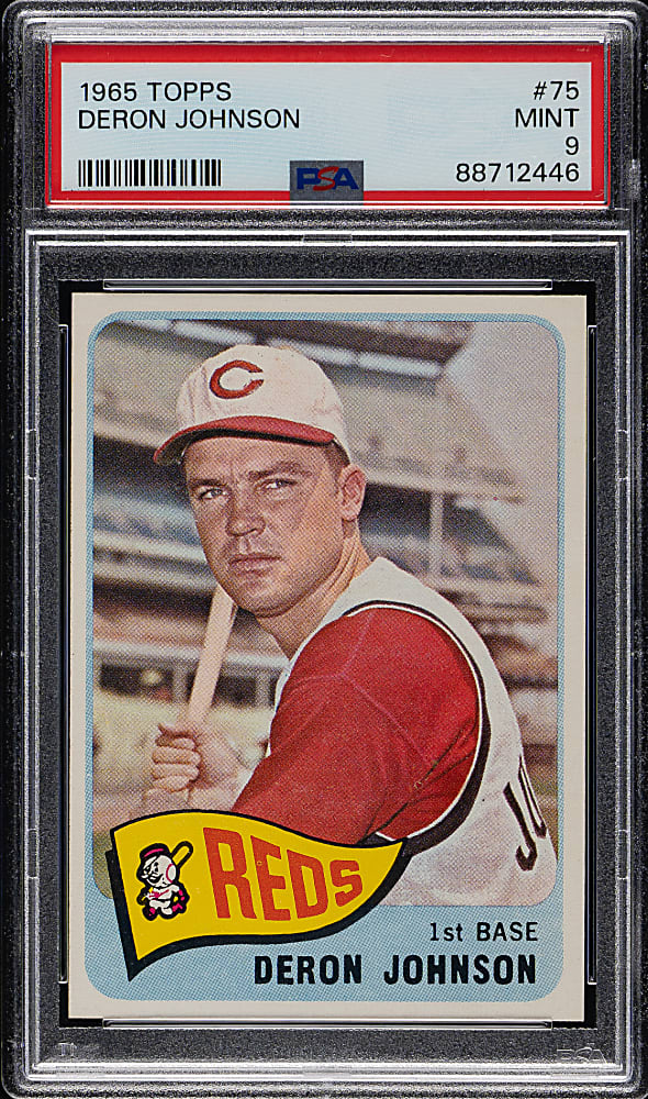 1965 Topps #75 Deron Johnson PSA MINT 9