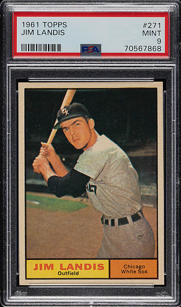 1961 Topps #271 Jim Landis PSA MINT 9