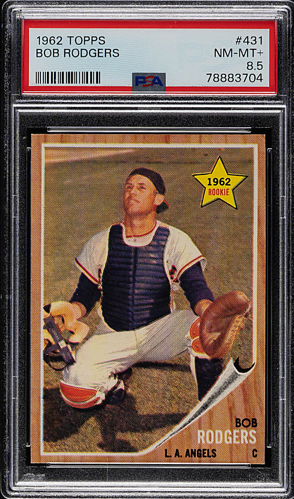 1962 Topps #431 Bob Rodgers PSA NM-MT+ 8.5