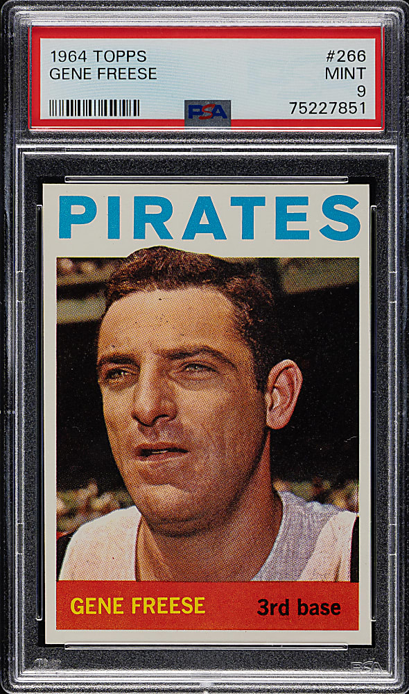 1964 Topps #266 Gene Freese PSA MINT 9