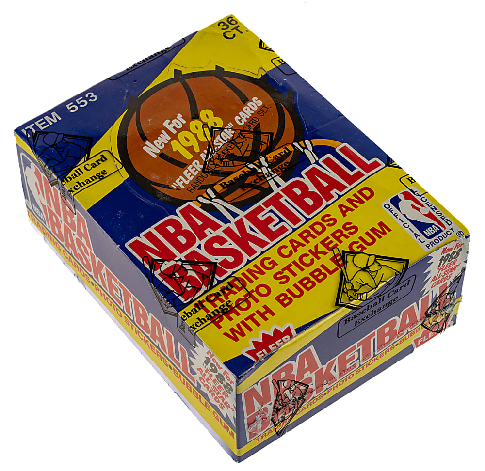 1988-1989 Fleer Basketball Unopened Wax Box (36 Packs) - BBCE - From a Sealed Case (FASC)