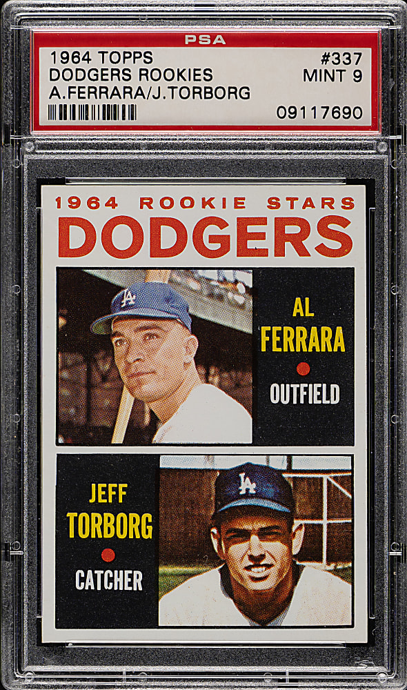1964 Topps #337 Ferrara/Torborg PSA MINT 9