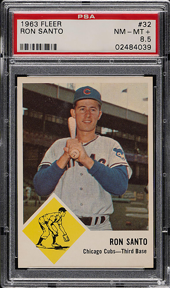 1963 Fleer #32 Ron Santo PSA NM-MT+ 8.5