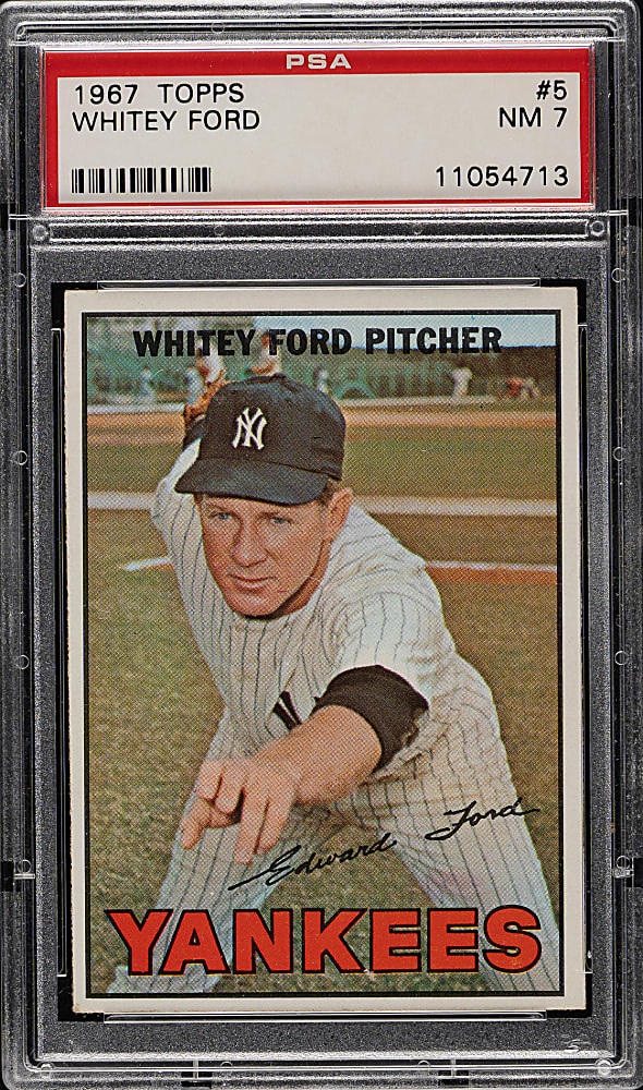 1967 Topps #5 Whitey Ford PSA NM 7