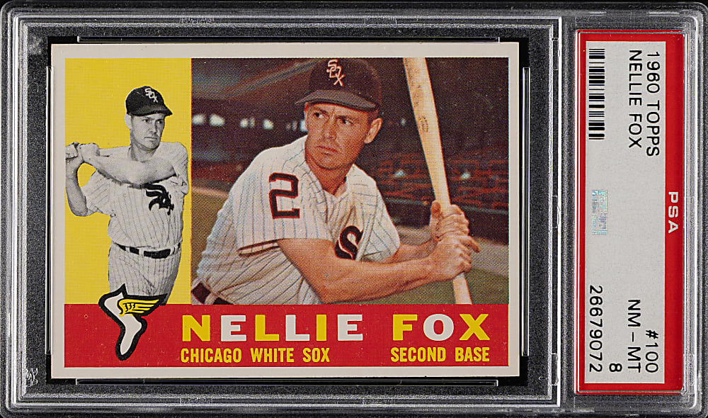 1960 Topps #100 Nellie Fox PSA NM-MT 8