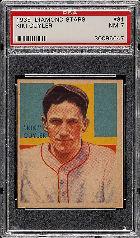 1934-1936 R327 Diamond Stars #31 Kiki Cuyler (1935 Green Back) PSA NM 7