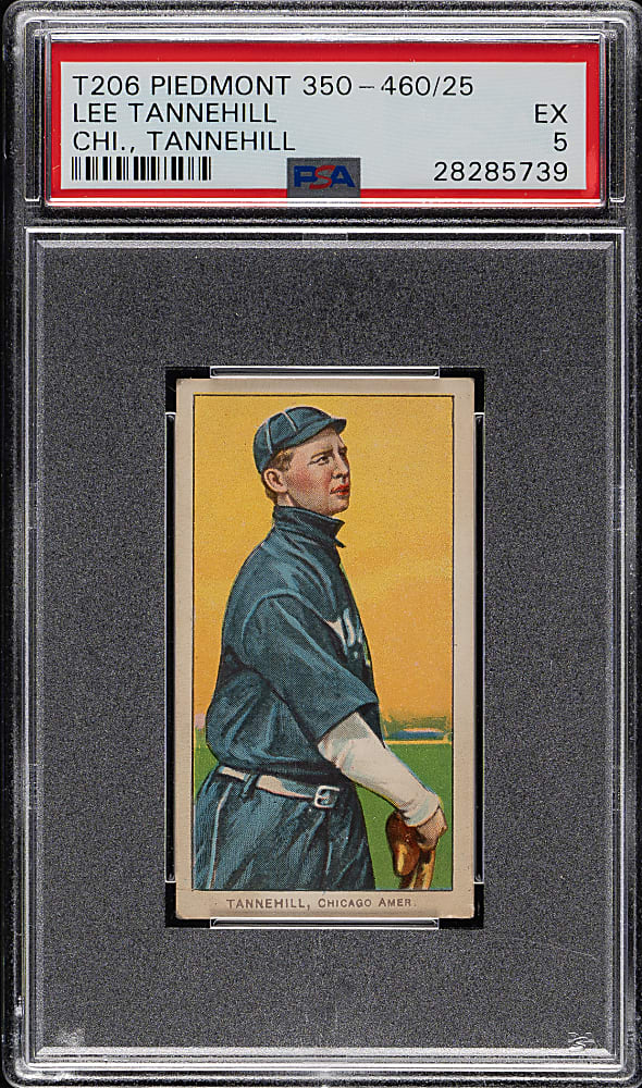 1909-1911 T206 White Border Lee Tannehill (Tannehill on Front) PSA EX 5