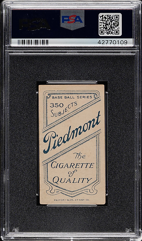 1909-1911 T206 White Border Red Kleinow New York with Bat PSA EX 5