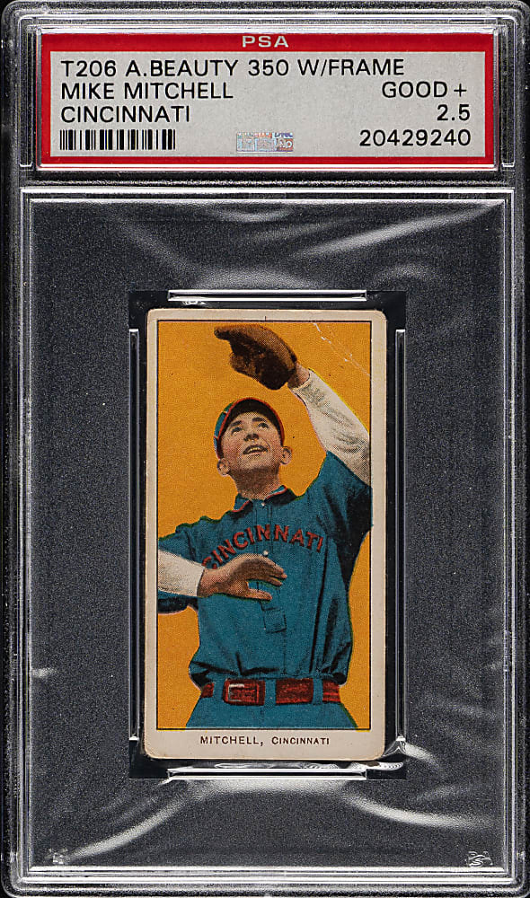 1909-1911 T206 White Border Mike Mitchell PSA GOOD+ 2.5 - American Beauty 350 Back