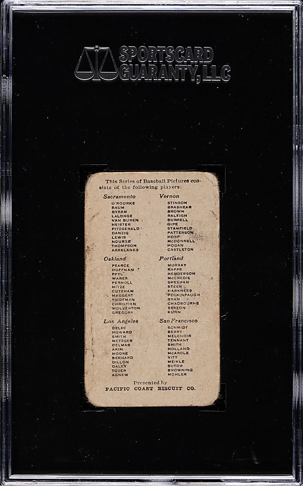 1911 D311 Pacific Coast Biscuit Babe Danzig SGC FAIR 20
