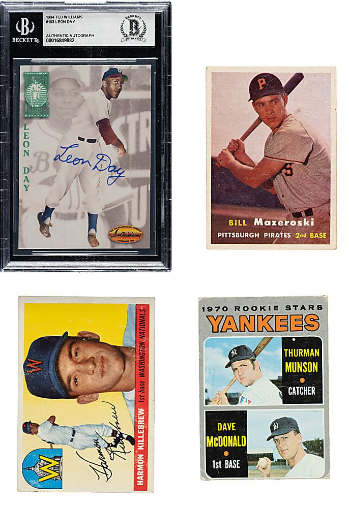 1941 to 1994 Play Ball and Topps Hall of Fame and Stars Collection (43) Including Harmon Killebrew Rookie and Thurman Munson Rookie