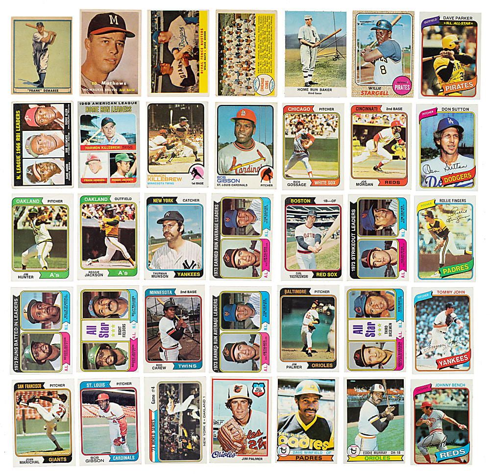 1941 to 1994 Play Ball and Topps Hall of Fame and Stars Collection (43) Including Harmon Killebrew Rookie and Thurman Munson Rookie