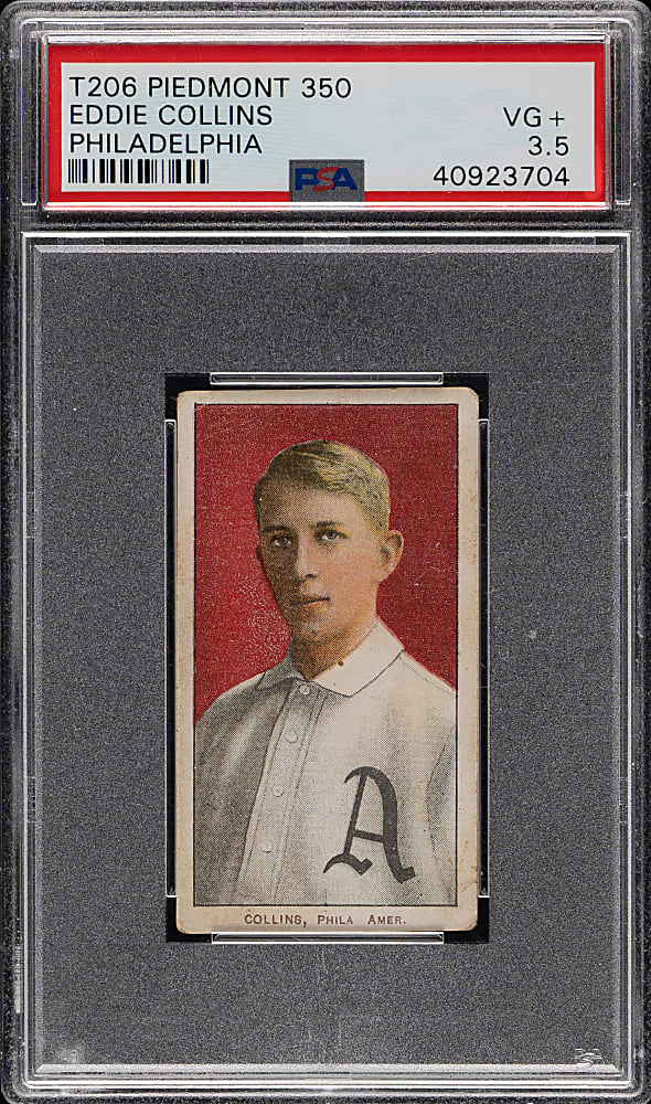 1909-1911 T206 White Border Eddie Collins PSA VG+ 3.5