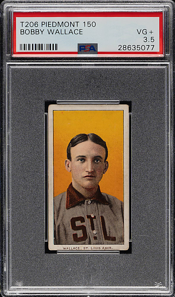 1909-1911 T206 White Border Bobby Wallace PSA VG+ 3.5