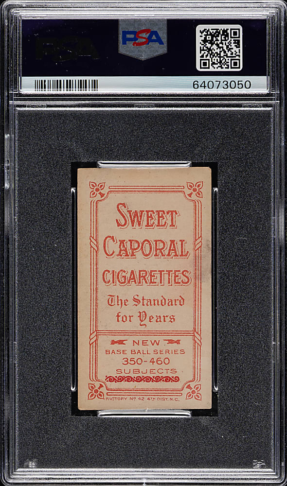 1909-1911 T206 White Border Zack Wheat Rookie PSA VG 3