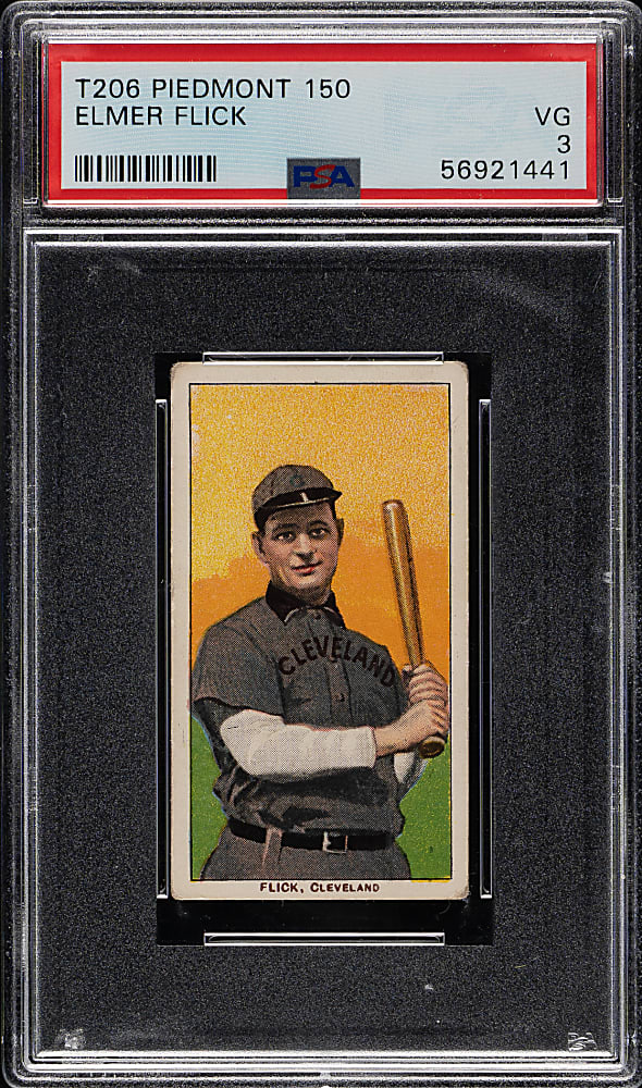 1909-1911 T206 White Border Elmer Flick PSA VG 3