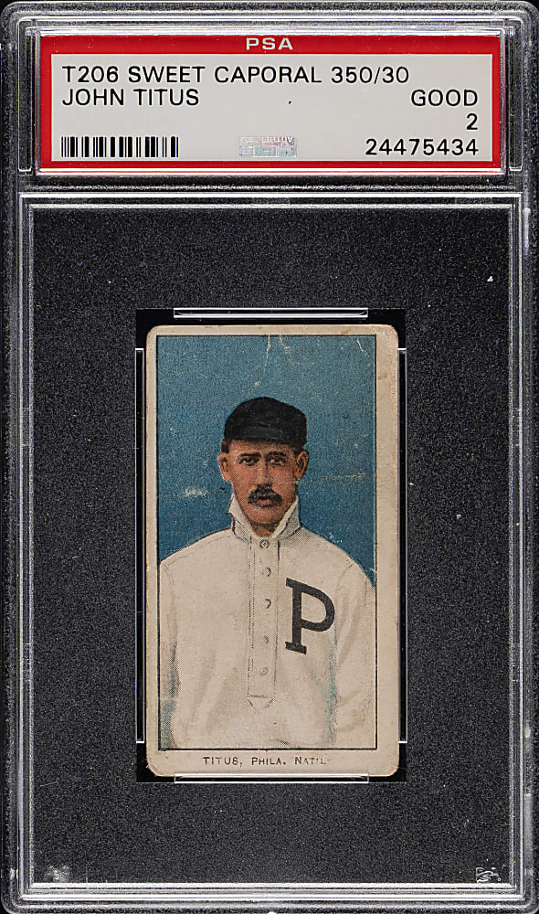 1909-1911 T206 White Border John Titus PSA GOOD 2