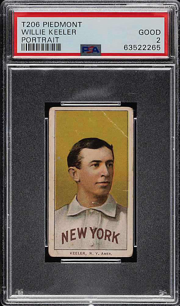 1909-1911 T206 White Border Willie Keeler Portrait PSA GOOD 2