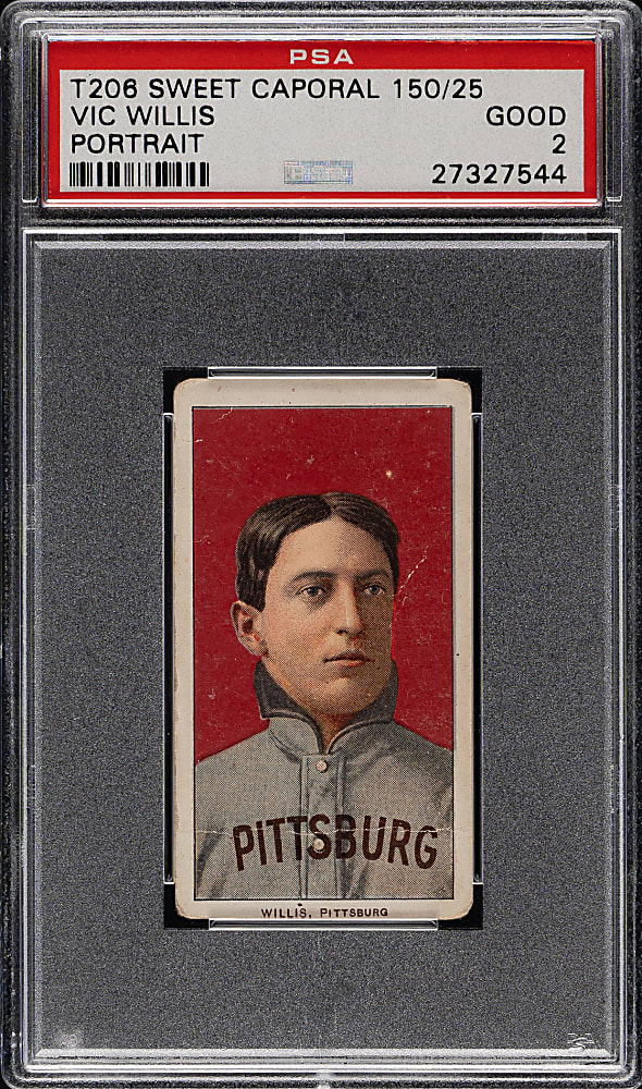 1909-1911 T206 White Border Vic Willis Portrait PSA GOOD 2