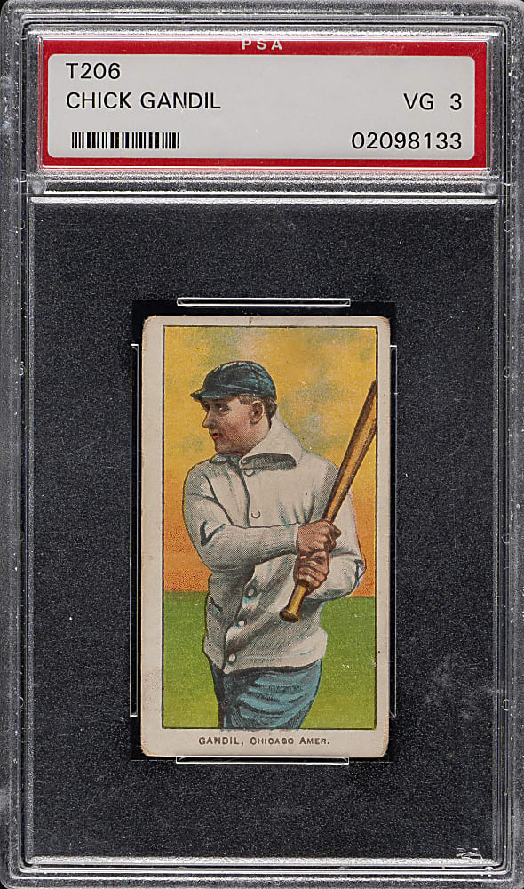 1909-1911 T206 White Border Chick Gandil PSA VG 3 - Sovereign 460 Back