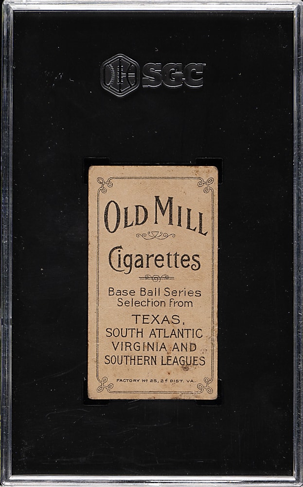 1909-1911 T206 White Border Dutch Revelle Southern Leaguer SGC GOOD+ 2.5 - Old Mill Back