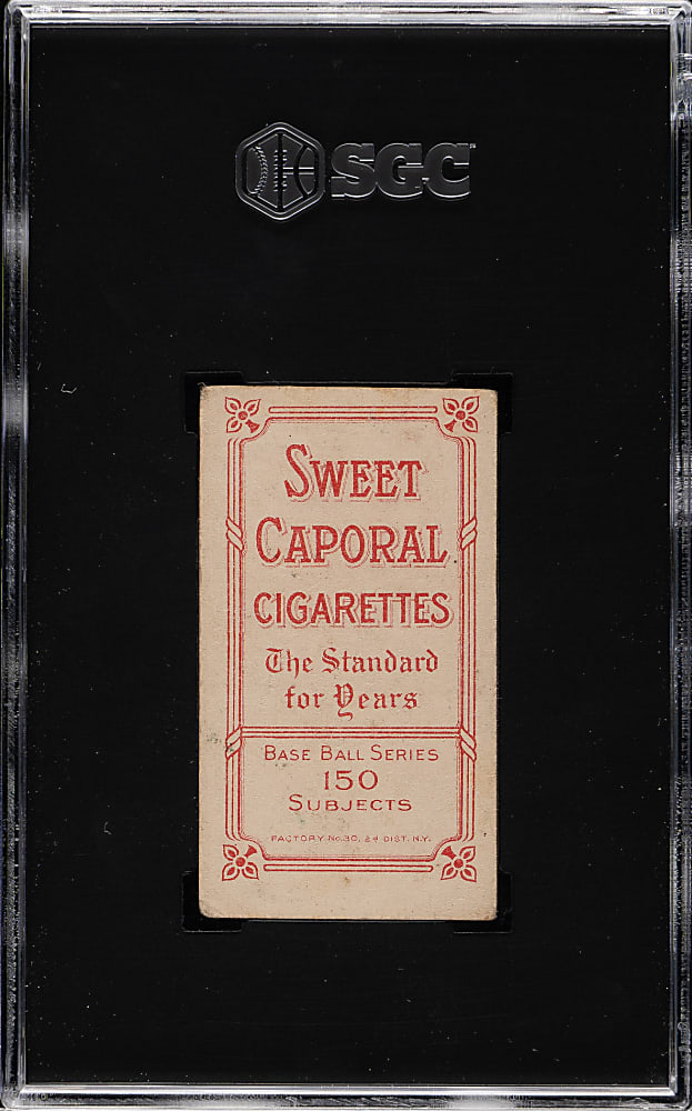 1909-1911 T206 White Border Sam Crawford Throwing SGC GOOD 2