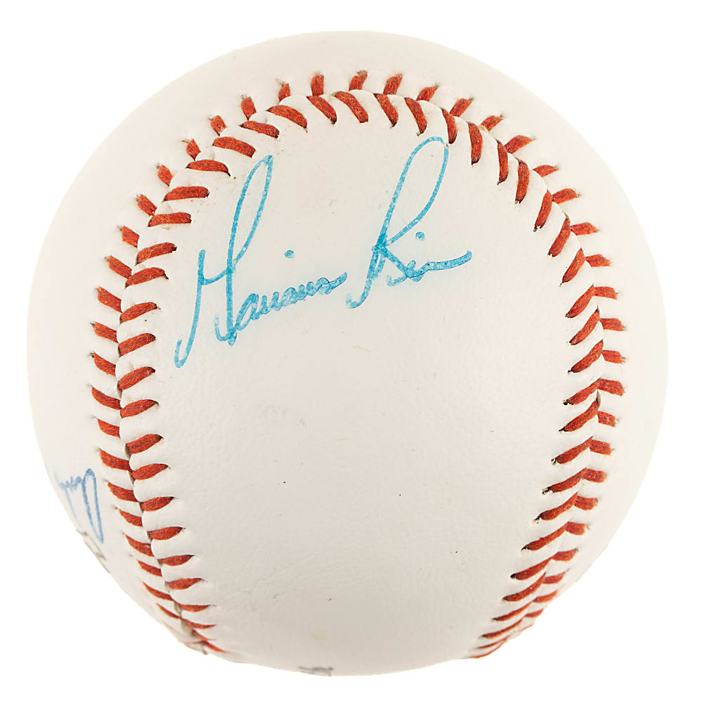 Mariano Rivera and Andy Pettitte Dual-Signed Baseball - JSA