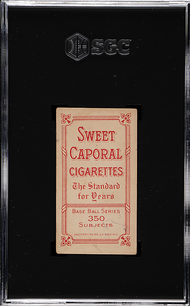 1909-1911 T206 White Border Home Run Baker SGC VG 3