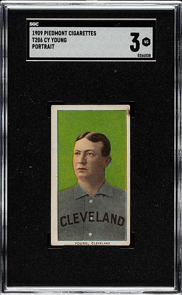 1909-1911 T206 White Border Cy Young Portrait SGC VG 3