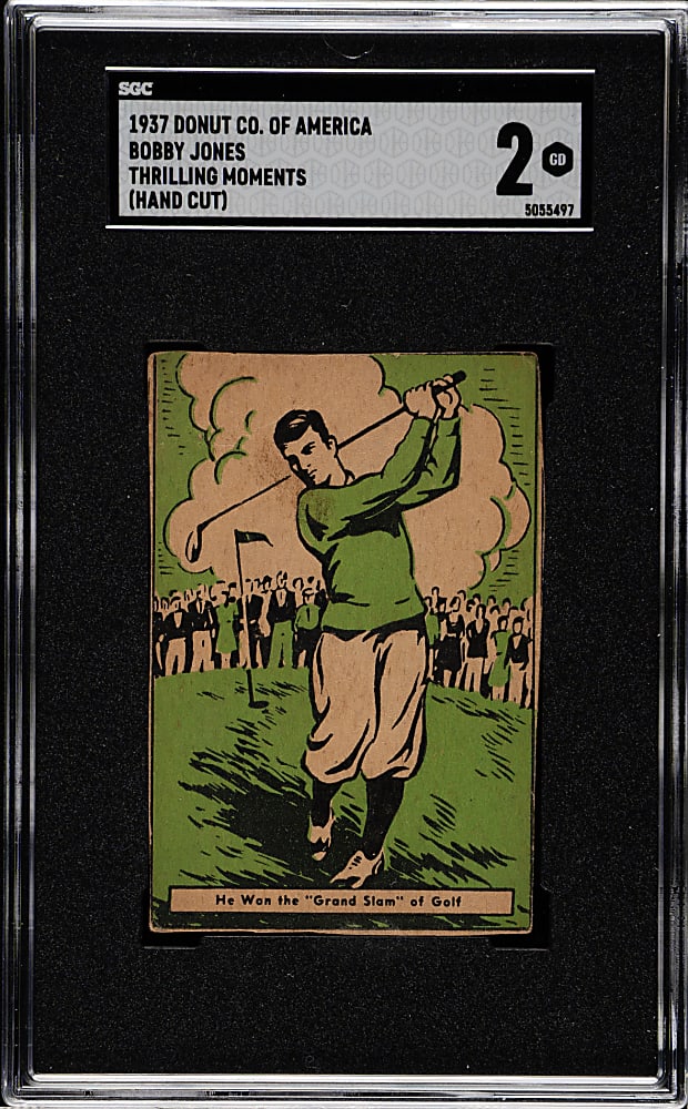 1937 Donut Co. of America "Thrilling Moments" Bobby Jones SGC GOOD 2