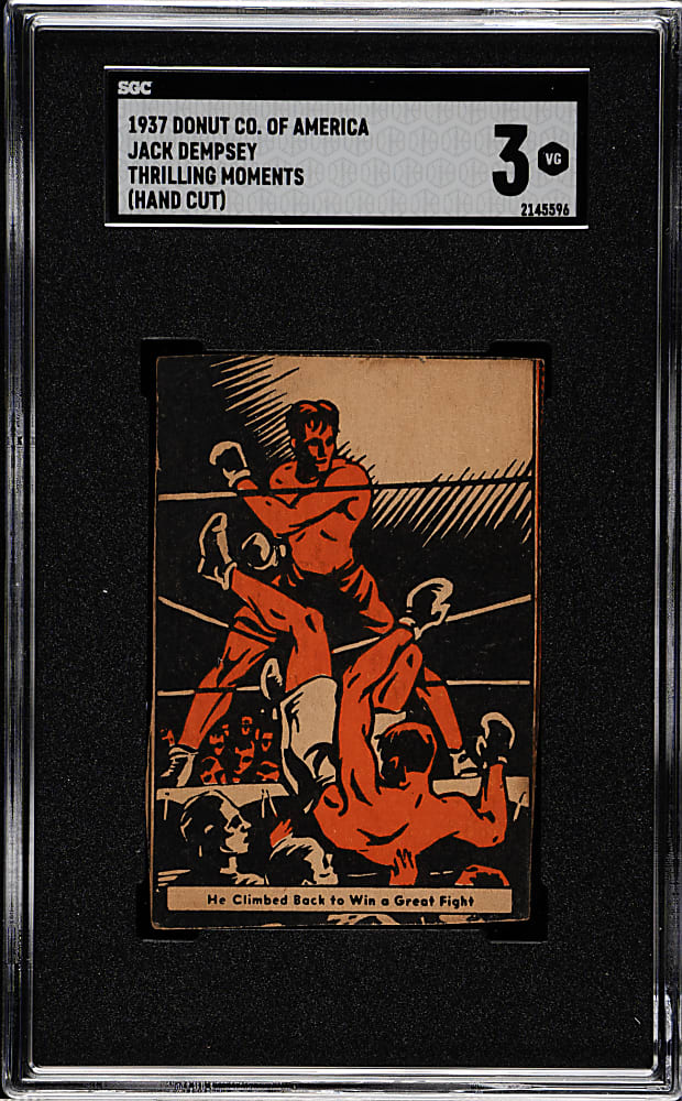 1937 Donut Co. of America "Thrilling Moments" Jack Dempsey SGC VG 3
