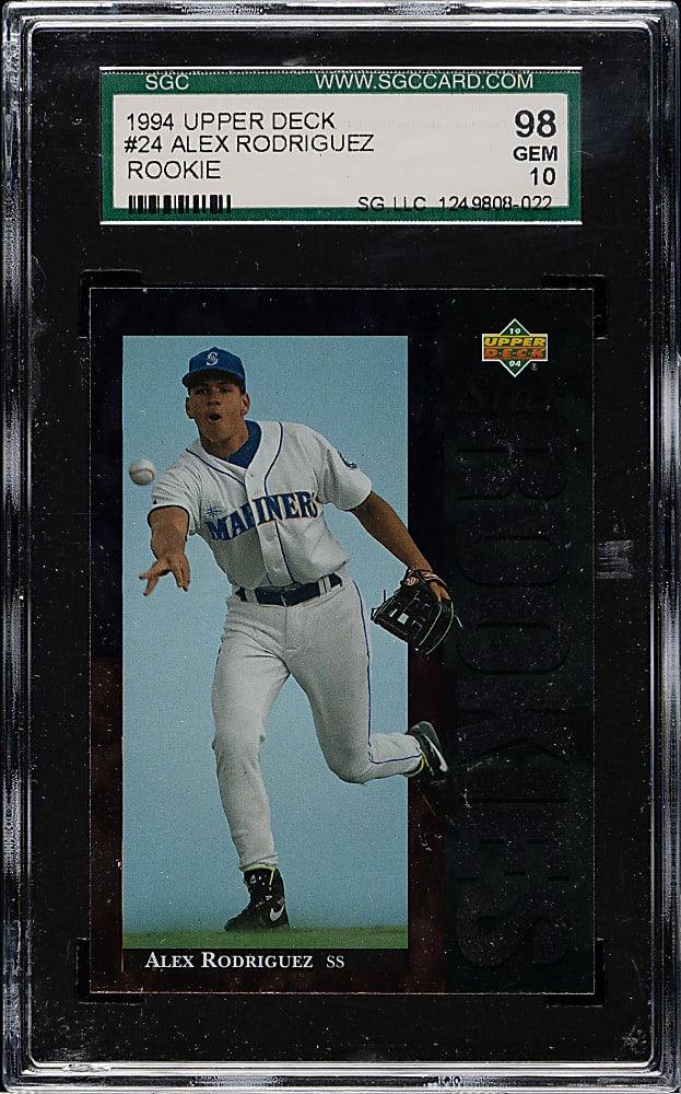 1994 Upper Deck #24 Alex Rodriguez Rookie SGC GEM 98