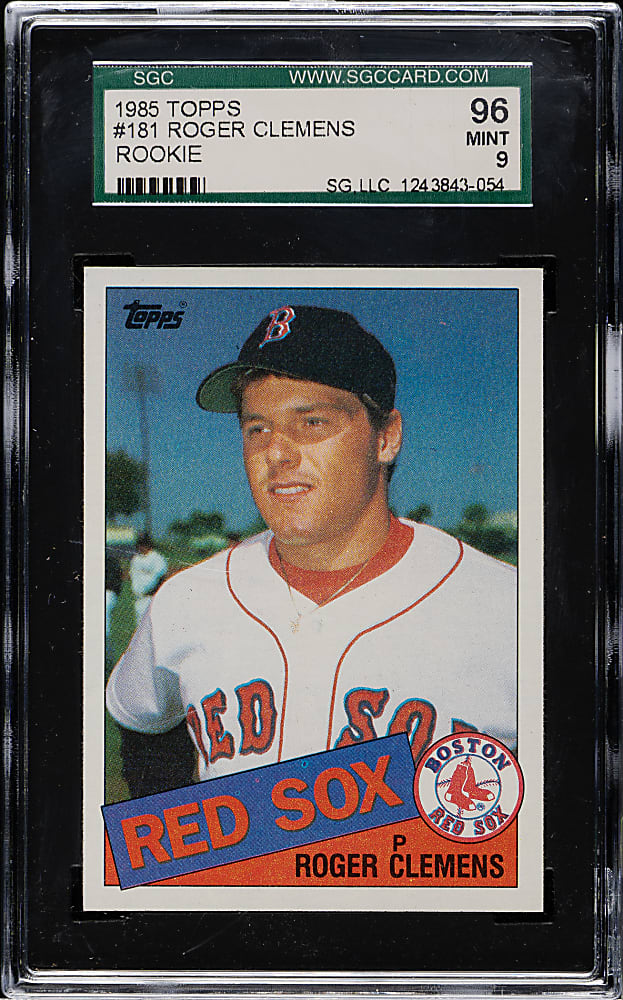 1985 Topps #181 Roger Clemens Rookie SGC GEM MINT 96