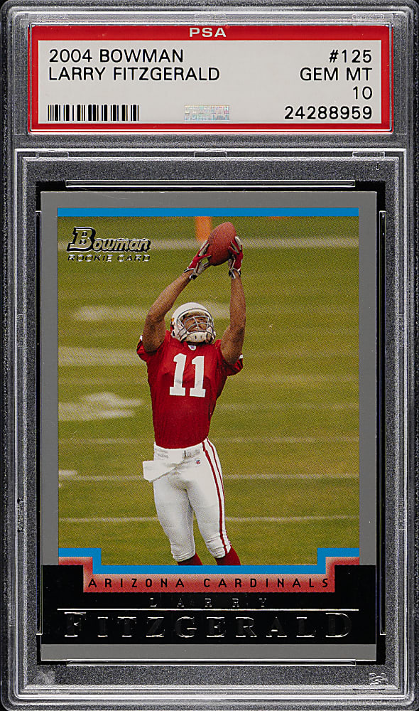 2004 Bowman Football #118 Larry Fitzgerald Rookie PSA GEM MINT 10