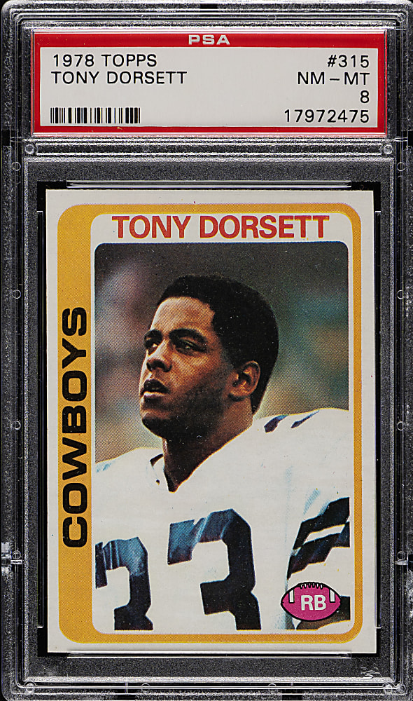 1978 Topps Football #315 Tony Dorsett Rookie PSA NM-MT 8