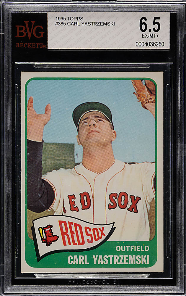 1965 Topps #385 Carl Yastrzemski BVG EX-MT+ 6.5