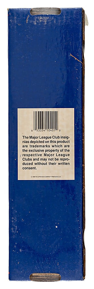 1989 Upper Deck Factory-Sealed Unopened Set (800 Cards)